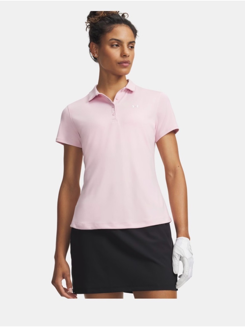 Under Armour Women's Light Pink Short Sleeve Polo